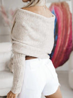 Cropped Knit Top Twist Off Shoulder Women's Long Sleeve Basic Style Knitwear 57_c5828182-7ff2-4b0b-9769-c23cb2e2e2ff STYLEINGER