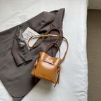 Mini Leather Bucket Bags Soft 2 in 1 Removable Pouch Drawstring Snap Crossbody Brown 57_cac2afb0-f724-4696-823f-68a3d4bec2af STYLEINGER