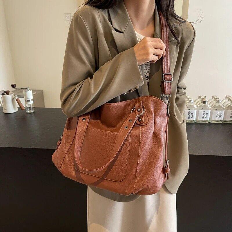 Large Leather Handbags Women Zipper Soft Double Handles Outer Pocket Crossbody 57_cbeff514-87d1-46ae-aaa3-899a1acd746e STYLEINGER