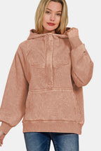 Zenana Hoodie Rusty Pink Kangaroo Pocketed Hooded Cotton Long Sleeve Sweatshirt 57_cc69d64b-15c1-4f5a-bf95-d6f1c265f849 Trendsi