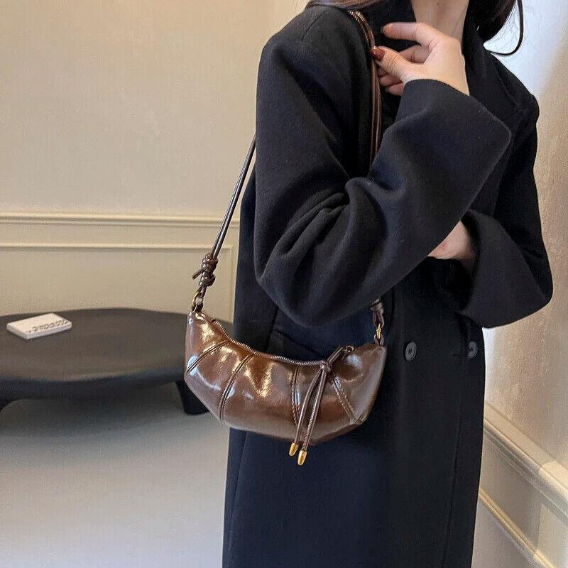 Small Hobo Bags Glazed Soft Leather Crescent Zipper Small Zip Women's Purses 57_d0aa521c-9909-4869-8261-82dc01bd0c42 STYLEINGER