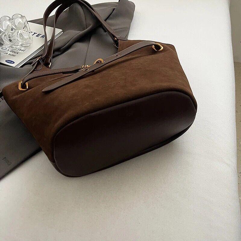 Large Faux Suede Soft Handbags Women's Belt Buckle Style Shoulder Bag Handbags 57_d1733d6d-90bf-4e97-81b2-1477586cc579 STYLEINGER