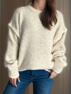 Women Contrast Trim Sweater Round Neck Dropped Shoulder Long Sleeve Pullover 57_d7536659-6b5d-49d4-a01f-9190d302b970 STYLEINGER