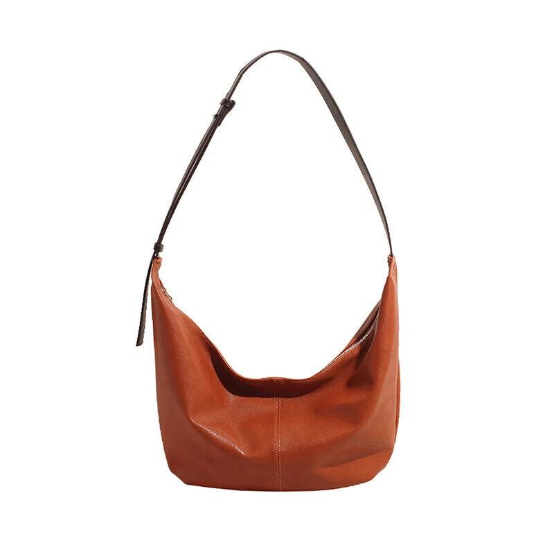 Shoulder Hobo Bags Leather Women's Large Zipper Soft Adjustable Strap Handbags Caramel 57_da01d471-acf1-4181-94b8-da4c4a4da94d STYLEINGER