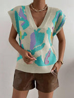 Women Sweater Vest Color Block V-Neck Knit Sleeveless Oversized Knitwear Top 57_dc8ec91b-a735-4f9c-8865-72118b7216ff STYLEINGER