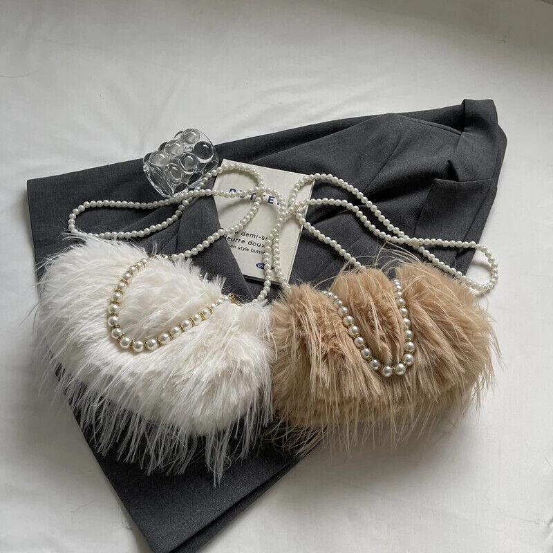 Faux Fur Crossbody Women's Small Kiss Lock Clutch Pearl Strap Tassel Purses 57_e2aeeb5a-5da8-4c46-9024-baa9c5735b8c STYLEINGER