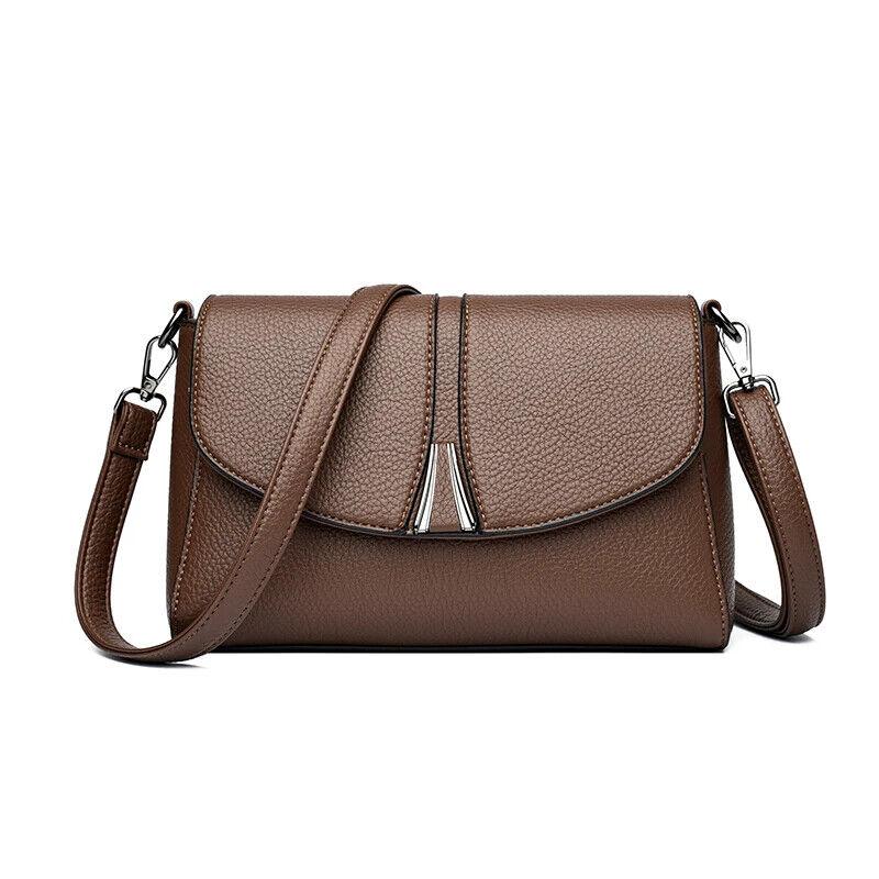 Genuine Leather Crossbody Bags Women Small Soft Flap Shoulder Bag Purses