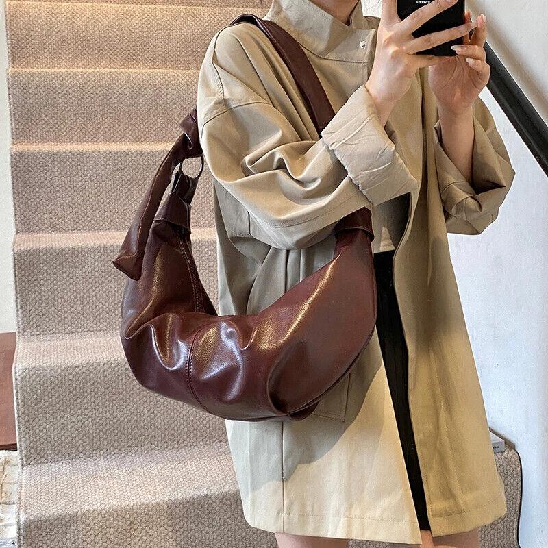 Large Hobo Bags Soft Leather Pleated Crescent Zipper Women's Crossbody Handbags 57_ecbf78c7-75f8-4534-862e-7c64625da11c STYLEINGER
