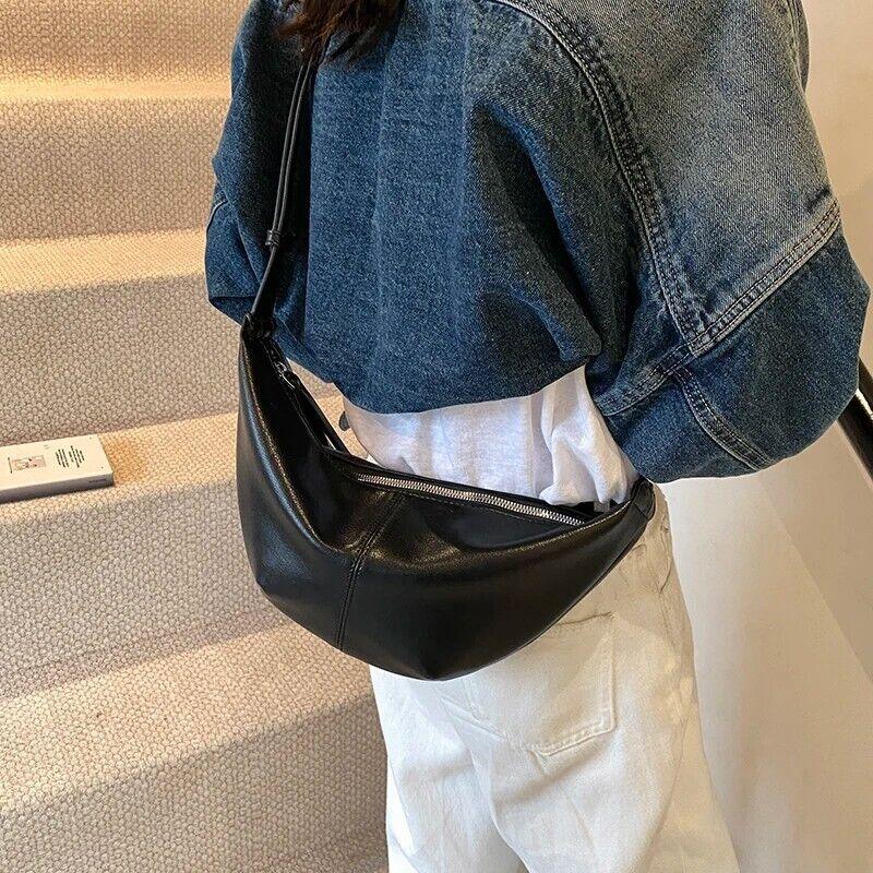 Large Leather Crescent Bags Women Zipper Adjustable Strap Purses 57_ece5d6ca-9d32-45af-853d-3859558a5aeb STYLEINGER