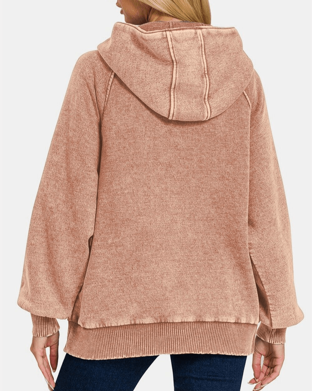 Zenana Hoodie Rusty Pink Kangaroo Pocketed Hooded Cotton Long Sleeve Sweatshirt 57_edf9367b-ef9b-4742-ae6f-89c455a97637 Trendsi