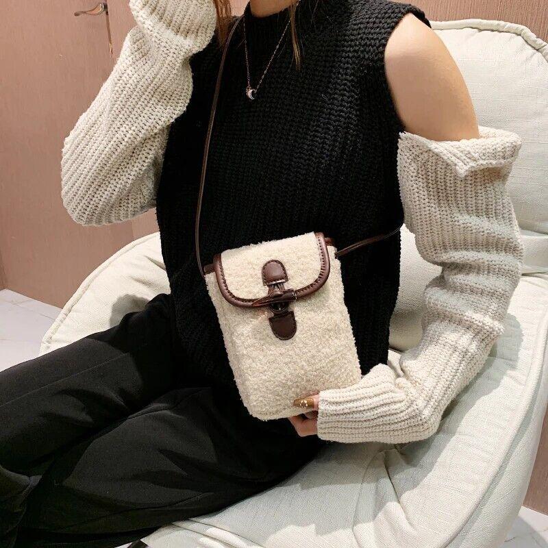 Mini Soft Lamb Down Fabric Plush Women's Toggle Flap Crossbody Phone Purses 57_f17c8011-7e5f-4b8e-8f86-7b323124ee4b STYLEINGER