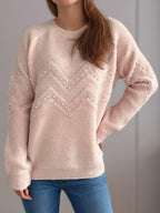 Women Pearl Beaded Sweater Geometric Pattern Round Neck Long Sleeve One Size 57_f25475fc-3383-4ab9-963f-c2c4263ad0f1 STYLEINGER