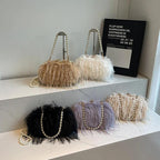Faux Fur Crossbody Women's Small Kiss Lock Clutch Pearl Strap Tassel Purses 57_f28d80b4-0579-42fc-bb19-d53231bd2761 STYLEINGER