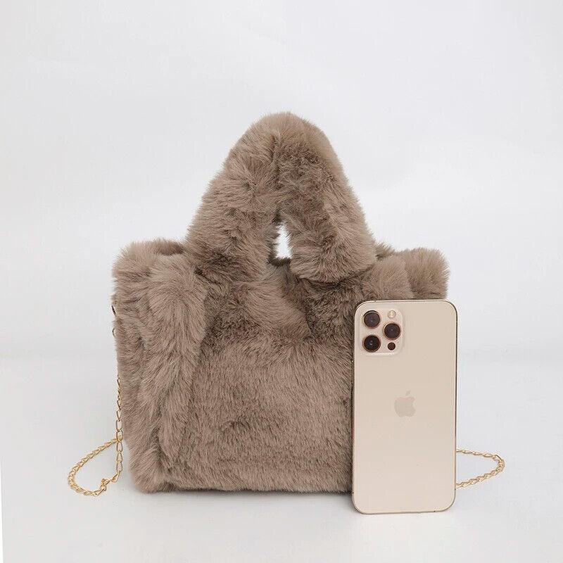 Faux Fur Handbags Women's Small Chain Strap Snap Double Handles Square Crossbody 57_f2b5400b-d7fd-4b43-a9ff-3161e85cd57a STYLEINGER