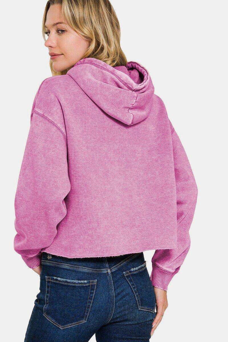 Zenana Mauve Cropped Hoodie Women Hooded Acid Wash Fleece Sweatshirt 57_f3cb7967-4e34-4381-8c9f-15e3b532247b Trendsi