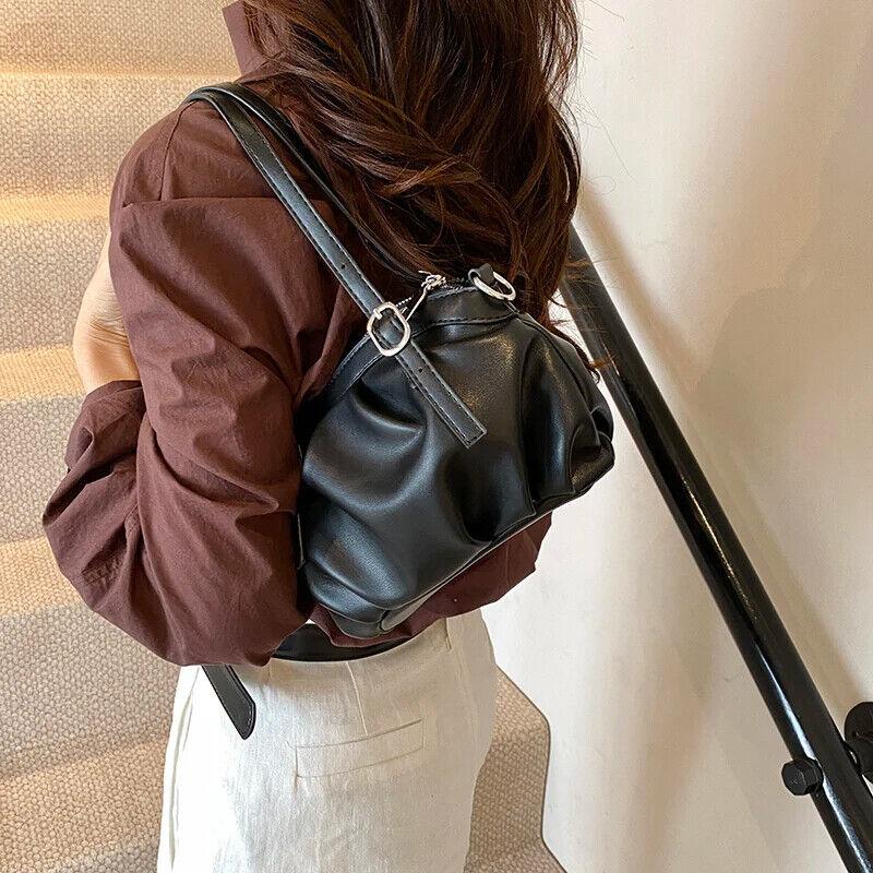 Small Buckets Bags Leather Pleated Belt Buckle Women Soft Zipper Handbags 57_f6d81e4c-970f-4b09-bfc8-35bdaf52dea8 STYLEINGER