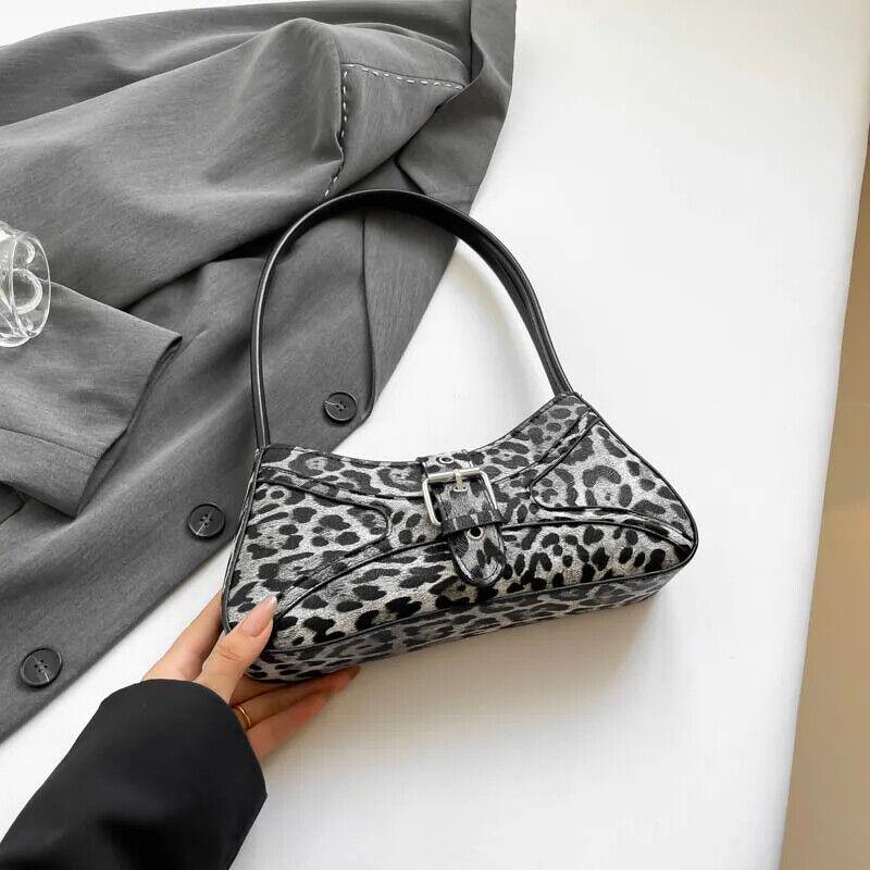 Leopard Underarm Bags Medium Women Zipper Belt Buckle Style Zipper Handbags Black 57_f795a0fc-2236-48d5-a9cb-5c206c449990 STYLEINGER