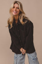 BiBi Jacket 100% Cotton Women Button Up Washed USA Stock with Pockets 57_fc544f8e-fe83-4990-aaa7-f8db30bbbab2 STYLEINGER
