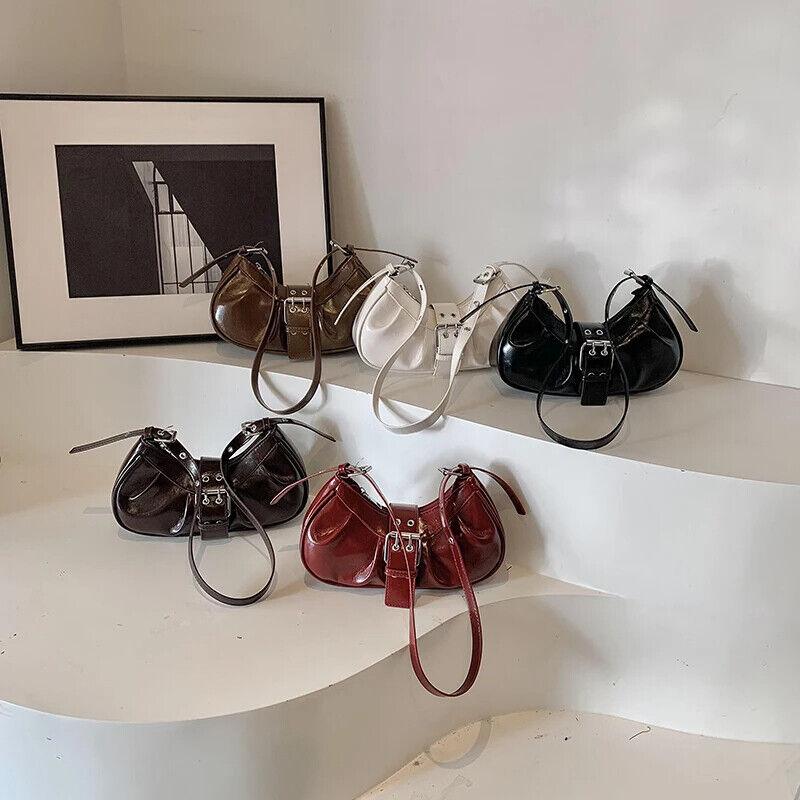 Leather Women Underarm Bag Zipper Belt Buckle Design Pleated Small Purses 57_fcfe4dcd-cb4c-4610-8b9e-aa30403ee86f STYLEINGER