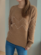 Women Pearl Beaded Sweater Geometric Pattern Round Neck Long Sleeve One Size 57_ffa55ff8-b22a-4a9a-957d-7cd64fab963a STYLEINGER
