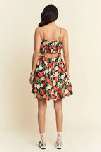 Davi & Dani Mini Dress Black Floral Scalloped Cutout Back Ruffled 57b093be4c324c31b8aac5a3dd876bcc-Max-Origin Trendsi