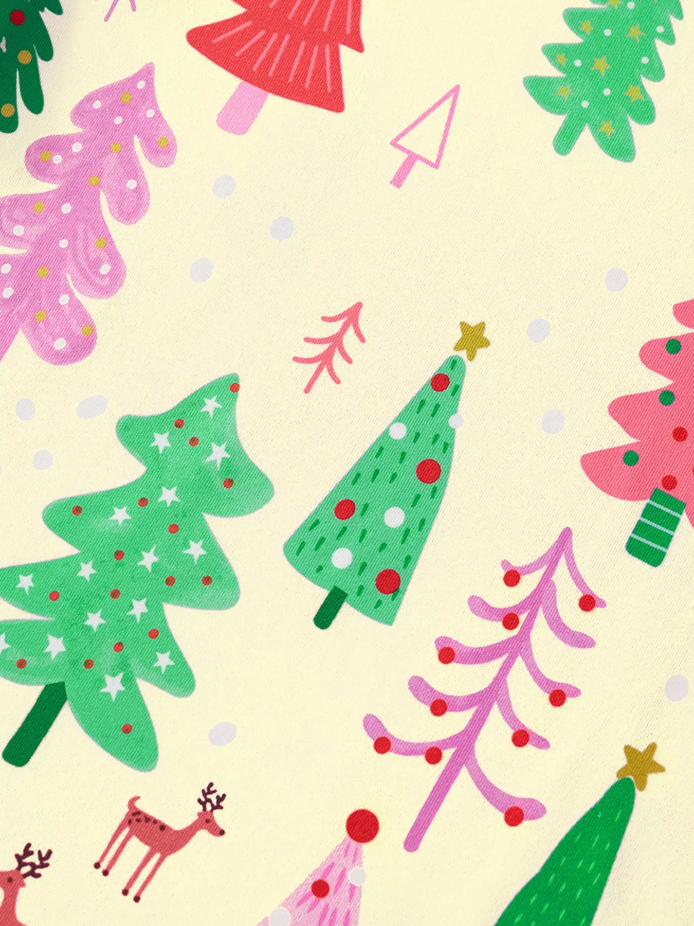 Children's Pajama Set Christmas Tree Print Colorful Top and Pants 58289bbc2e46437486119e3d99190793-Max-Origin Trendsi