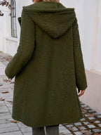 Devine Teddy Coat Pocketed Long Sleeve Hooded Buttoned Outwear 58f988e8-732a-48ba-8e81-7a10c3b5b827-Max Trendsi