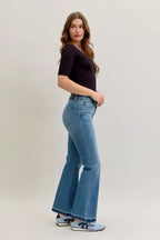 Judy Blue Jeans Mid Rise Slim Bootcut Tummy Control Release Hem Plus Sizes 59375599-7c0f-444e-a1f5-cfb7ef0eafef-Max-Origin Trendsi