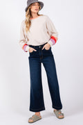 Wide Leg Jeans SAGE + FIG High Waist Pocketed High Waisted Denim Blue 5973622d-6bcc-4f1c-bf01-2d9d582cea93-Max Trendsi
