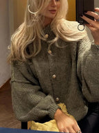 Button Cardigan Round Neck Lantern Long Sleeves Knit Outwear 5_16648fc1-5dc5-419b-958d-437917636c52 STYLEINGER