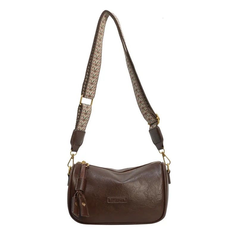 Boston Bag Style Street Trend Large Capacity Soft PU Leather Women's Small Purses