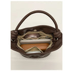 Drawstring Bucket Women's Mini Casual Fashion Crossbody Bag Pu Leather