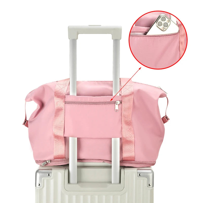 Travel Fitness Duffel Bag Waterproof Foldable Luggage Handbag Outdoor Luggage