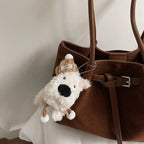 Women's Casual Shoulder Bag Buckle Drawstring Soft Matte Medium Handbags