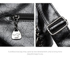 Women's Casual Tote Handbags Pu Leather Zipper Outer Pockets Backpack Crossbody