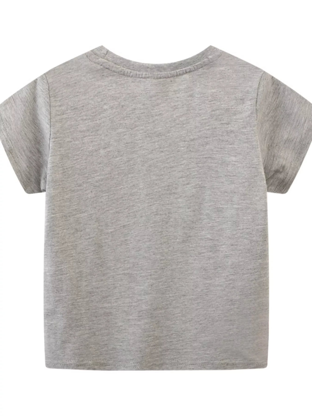 Boy's T-Shirt Children's Gray Cotton Dinosaur Graphic Short Sleeve Top 5a01f70f323447e298e8b852feacbe17-Max-Origin Trendsi