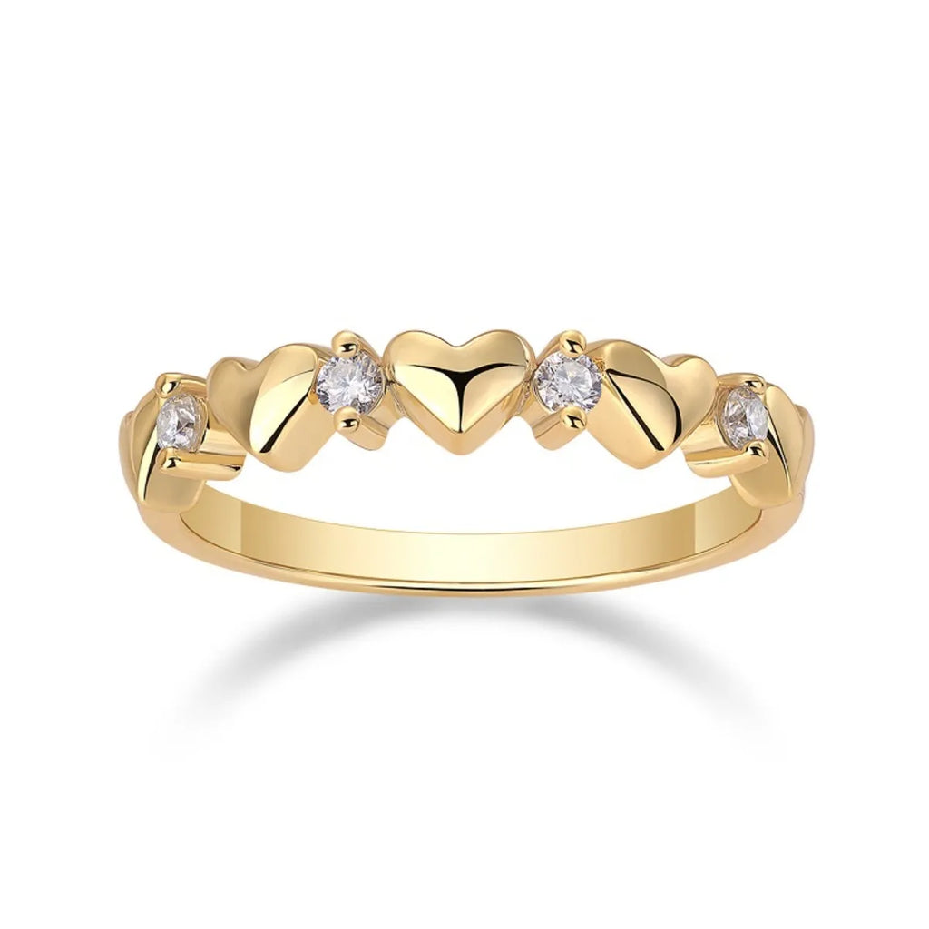 18K Gold-Plated Heart Ring Golden 925 Sterling Silver Moissanite Stone 5adc2d00-caa2-49b8-bfbc-d66133e5710a-Max-Origin Trendsi