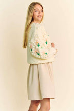 Davi & Dani USA Cardigan Floral Embroidery Pattern Button Down Long Sleeve 5b3b1e89-8806-499d-9a5a-d09dd45b0273-Max Trendsi