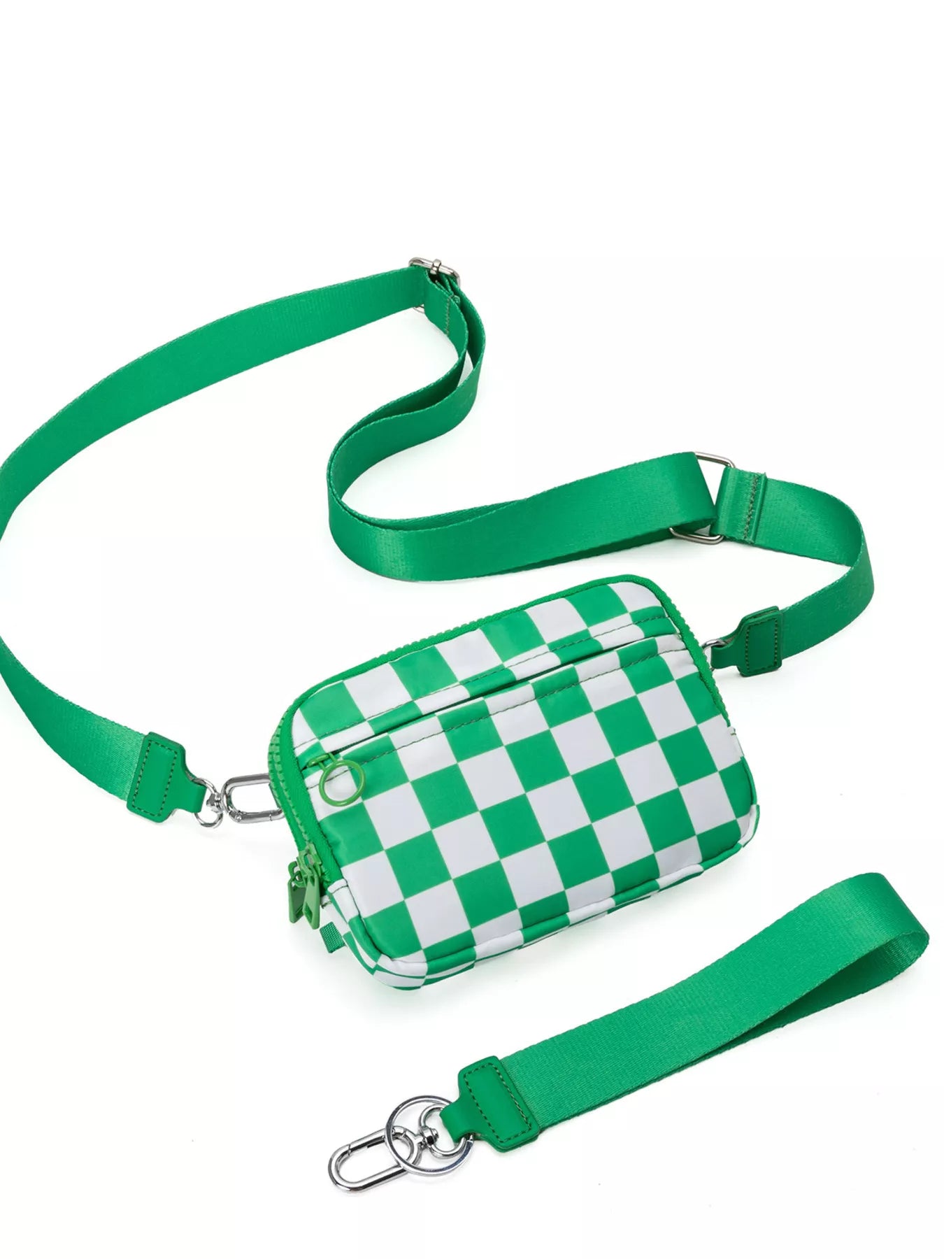 Women's Sling Bag Oxford Fabric Adjustable Strap Mini Zip Purse Green One Size 5b70258ea8564a76a8946af7ab1d291b-Max-Origin Trendsi