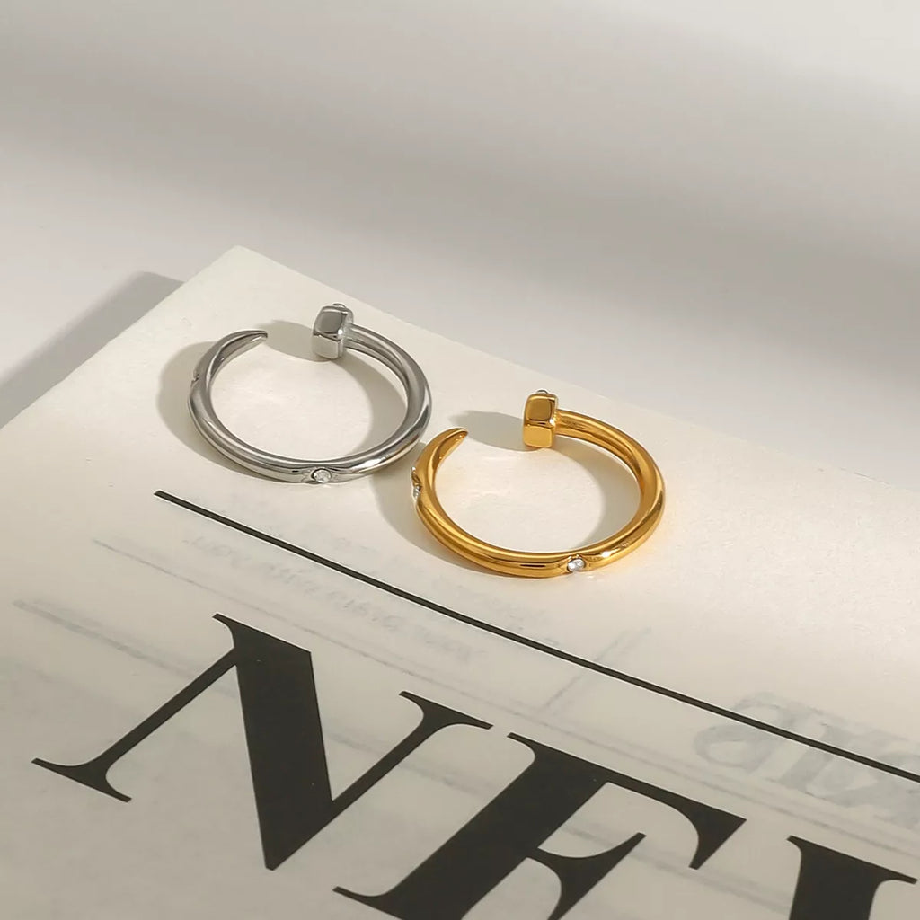 Open Ring 18K Gold-Plated Zircon Stainless Steel Women's Jewelry 5b946158-46b9-43ae-8565-d7f3bfead70f-Max-Origin Trendsi