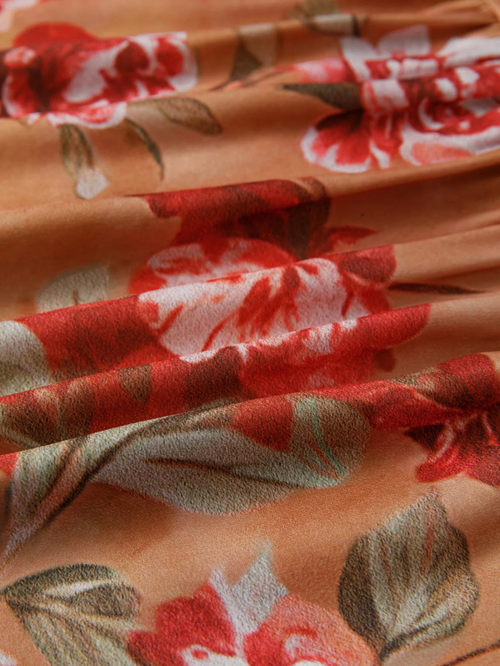 Ruffle Mini Dress Floral Print Half Button Flounce Long Sleeve 5be4fec3f22445ccb3d154e1fcf8b76e-Max-Origin Trendsi