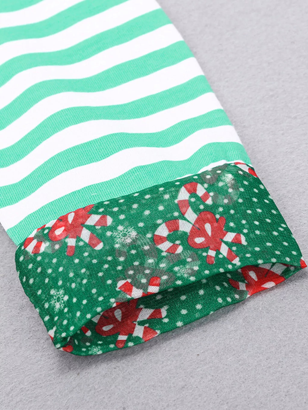 Christmas Grl's Dress Turquoise Reindeer Applique Striped Long Sleeve for Children 5bf1591e7c004bdc90afd32c755f5a32-Max-Origin Trendsi