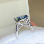10 Carat Ring Round 925 Sterling Silver Moissanite 5c05ab99-37dc-45d4-aff0-08f3cc866d37-Max Trendsi