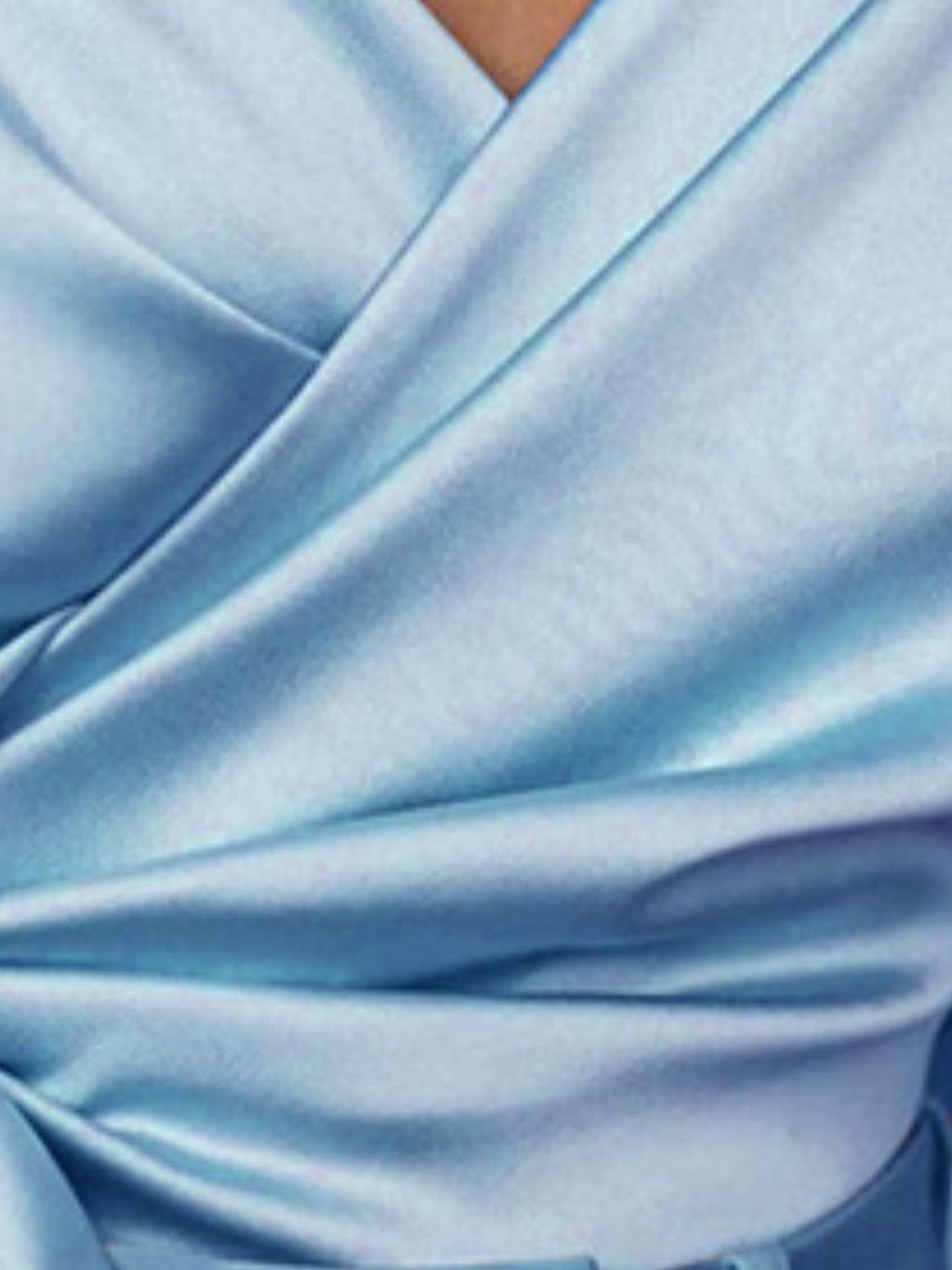 Women's Satin Blouse Surplice Cold Shoulder Long Sleeve Bow Tied Top 5c13789b-127b-4df8-9a79-a03cfb9ccc5f-Max Trendsi