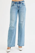 RISEN Boyfriend Jeans Women's Low Rise Ankle Distressed Medium Wash Denim MEDIUM 5c7fecc0f4ae46c0bec69e32e255d497-Max-Origin Trendsi