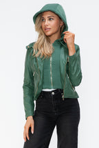 Snobbish Faux Leather Women Jacket Zip Hooded Pocketed Green Basic 5d32e949-e877-464b-a72d-8321ed52d8e5-Max_4730ca85-ed97-44fa-8403-f48f59832355 Trendsi