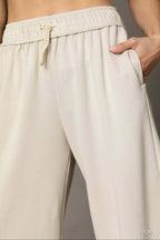 Umgee Womens Wide Leg Pants Ecru Elastic Drawstring Waistband Trousers 5de90f1c-ed17-4f19-b27b-a98c9e692173-Max-Origin Trendsi