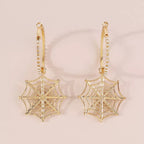 Hoop Earrings Spider Web Dangle Rhinestone Jewelry 5df62742-a106-40ef-bc9a-bfda12581246-Max-Origin Trendsi