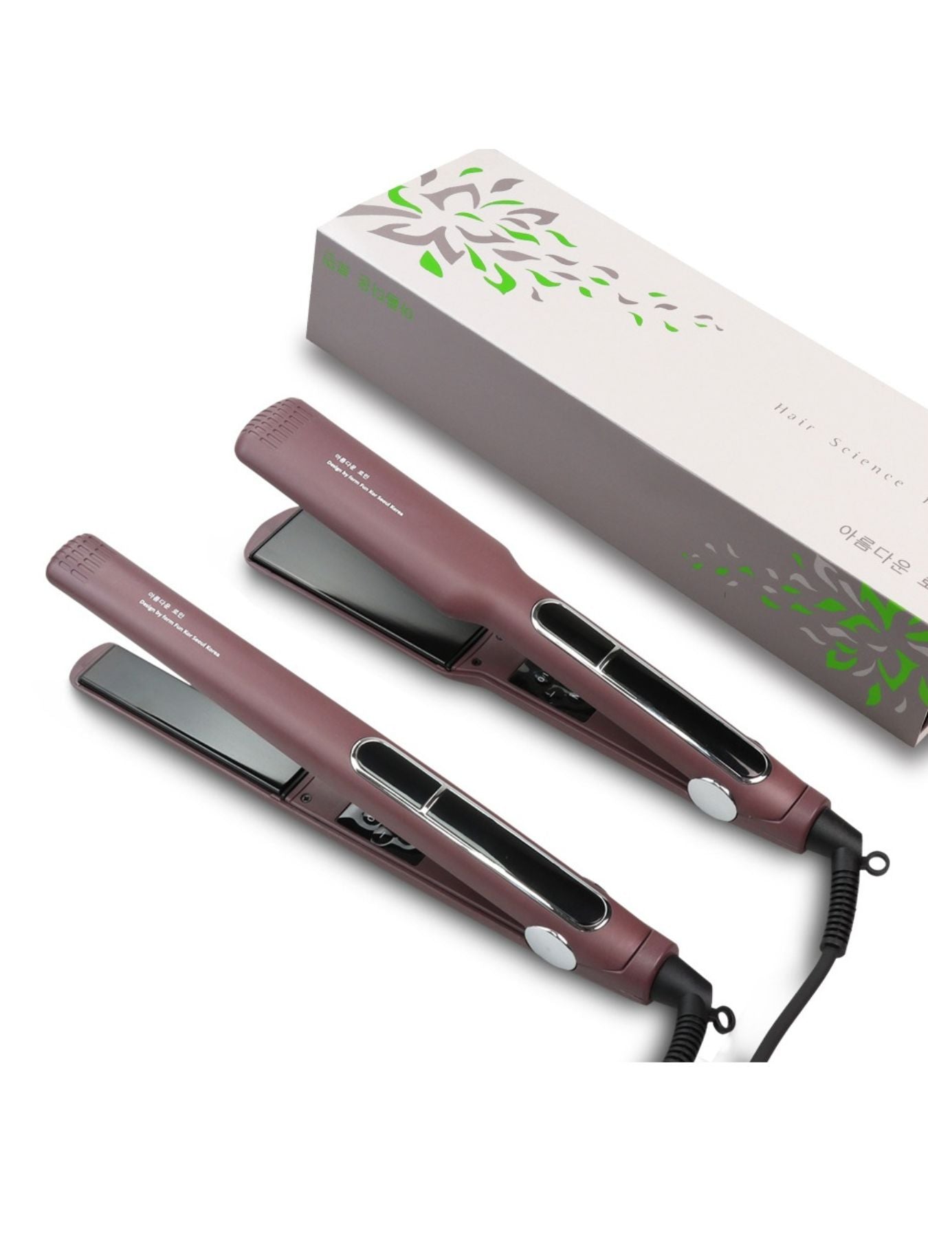 Adjustable Temperature Hair Straightener with 2-in-1 Curling and Anti-Scald Feature