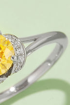 1 Carat Moissanite Stone Silver Ring 0.3 Carat Murray 4-Prong 925 Sterling 606abb1209e74509895c46e0c92bd8a3-Max Trendsi
